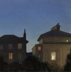 George Clausen 'Summer Night', oil on canvas, 20th cent.