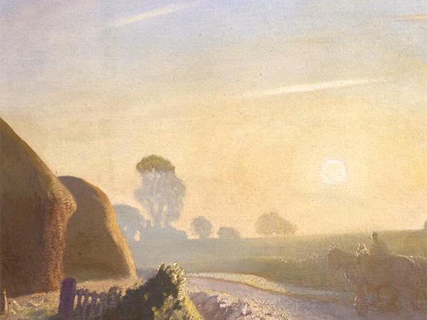 George Clausen, 'Sunrise in September', oil on canvas, 1924.