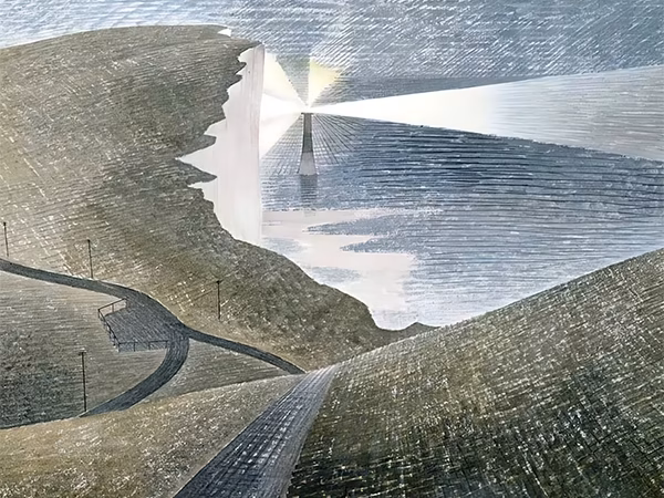 Eric Ravilious 'Beachy Head Lighthouse', watercolour on paper, 1939