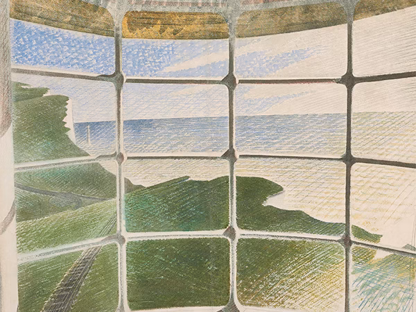 Eric Ravilious 'Beachy Head Lighthouse (Belle Tout)', watercolour on paper, 1939