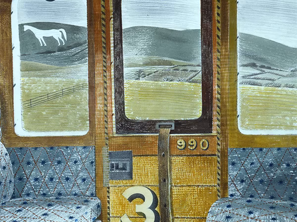Train Landscape, Eric Ravilious, watercolour on paper, 1939.