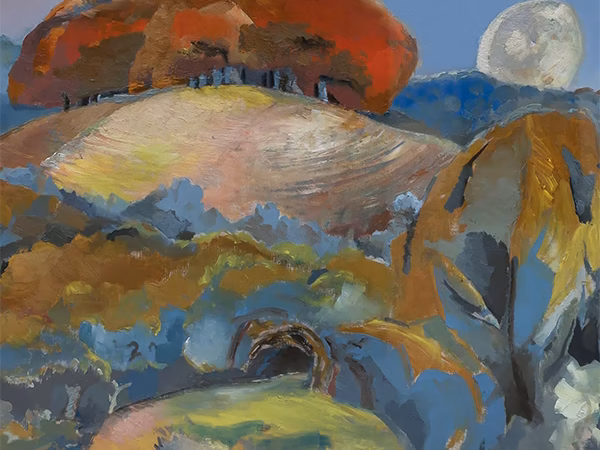 'Landscape of the Moon's Last Phase', Paul Nash, oil on canvas, 1944.