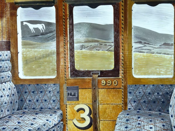 Train Landscape - Eric Ravilious, watercolour, 1939