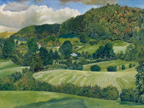 Stanley Spencer, 'Landscape, Gloucestershire', oil on canvas, 1940