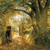 'Entrance to Cadzow Forest, near Glasgow', Samuel Bough, oil on canvas, 1859.