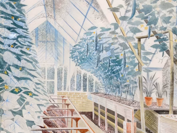 Eric Ravilious ‘Cucumber House' Greetings Card.