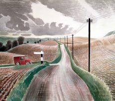 Eric Ravilious 'Wiltshire Landscape', watercolour, 1937.