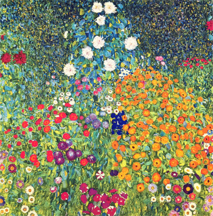‘Flower Garden’ Gustav Klimt, oil on canvas, 1907