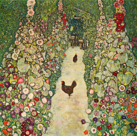 ‘Garden with Chickens’ Gustav Klimt, oil on canvas, 1916