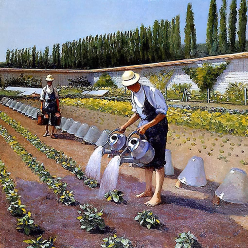 ‘Les Jardiniers’, Gustave Caillebotte, oil on canvas, 1870s