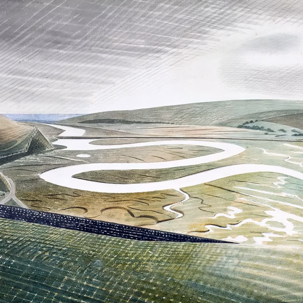 ‘Cuckmere Haven’ Eric Ravilious, watercolour and pencil, 1939.
