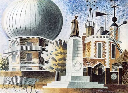 ‘Greenwich Observatory’, Eric Ravilious, watercolour, 1937