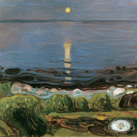 ‘Summer Night by the Beach’ Edvard Munch, oil on canvas, 1902.