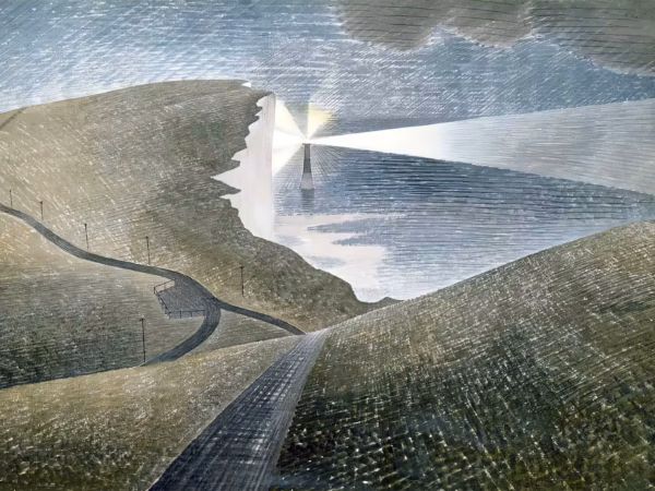 Eric Ravilious, ‘Beachy Head’, watercolour, 1939.