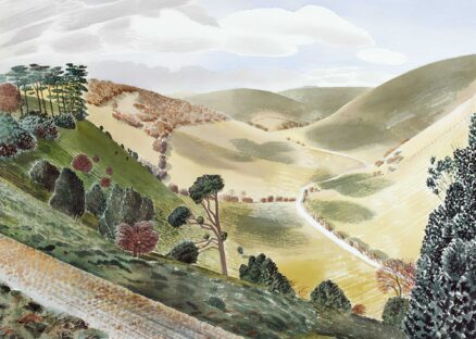 Eric Ravilious 'The Causeway, Wiltshire', watercolour, 1937.