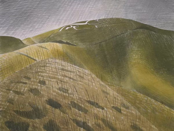 ‘The Vale of the White Horse’ Eric Ravilious, watercolour, 1939.