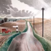 Eric Ravilious ‘Wiltshire Landscape’, watercolour, 1937.