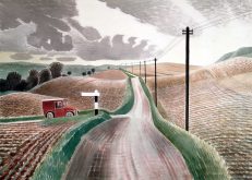 Eric Ravilious ‘Wiltshire Landscape’, watercolour, 1937.