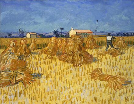 'Corn Harvest in Provence', Vincent van Gogh, oil on canvas, 1888.