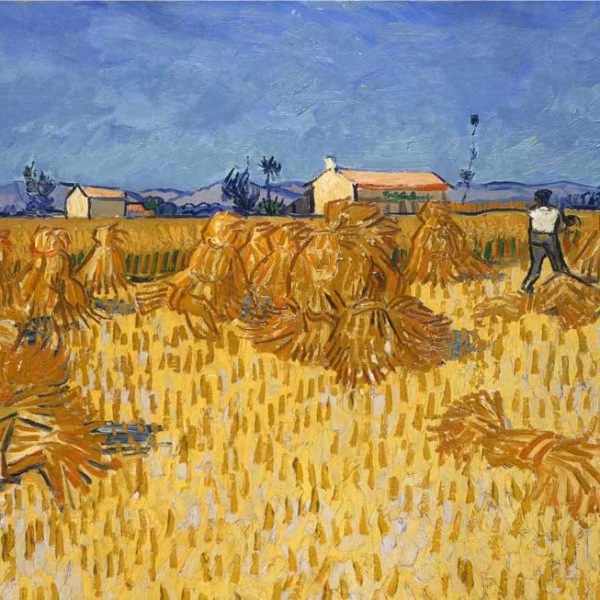 Vincent van Gogh Prints: ‘Corn Harvest in Provence’, oil on canvas, 1888.