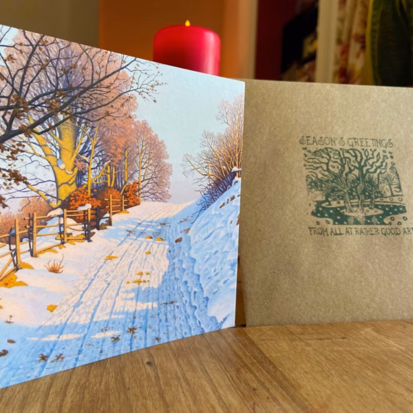 Christmas Cards: Fritz Müller-Landeck's 'A Sunny Winter Path'