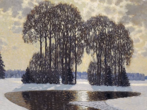 Christmas Cards: ‘Winter’ Vilhelms Purvītis, oil on canvas, 1910