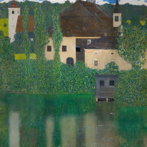 ‘Kammer Chateau near Attersee I’ Gustav Klimt, oil on canvas, 1908/09