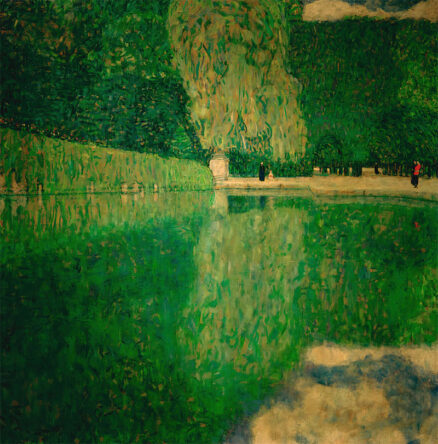 ‘Schönbrunner Landschaft’ Gustav Klimt, oil on canvas, 1916