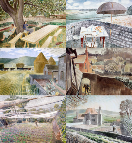 The Eric Ravilious Gardens Postcard Collection