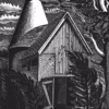 Eric Ravilious 'The Windstorm' wood engraving, 1931.