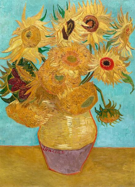 ‘Vase with Twelve Sunflowers’ Vincent van Gogh, oil on canvas, 1888-89.