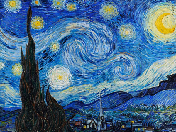 The Starry Night, Vincent van Gogh, oil on canvas, 1889.