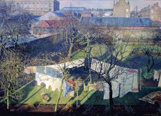 'A City Garden', James McIntosh Patrick, oil on canvas, 1940.