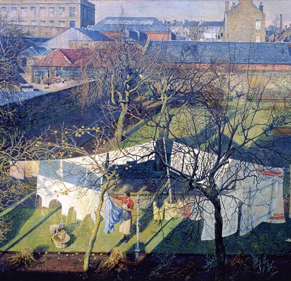 'A City Garden', James McIntosh Patrick, oil on canvas, 1940.