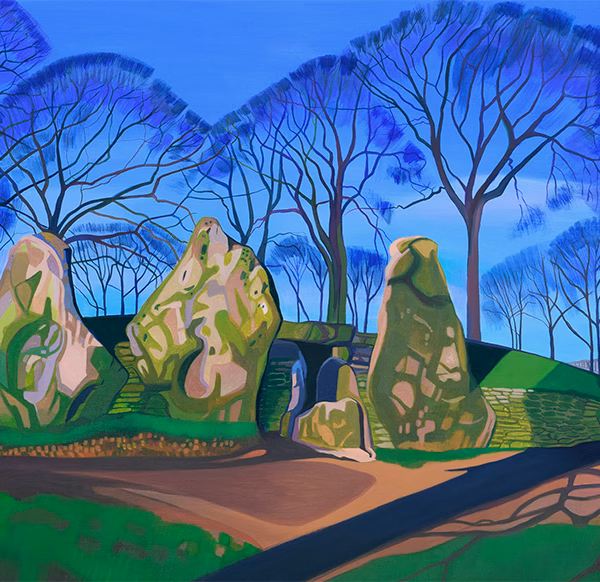 ‘Wayland’s Smithy’, Anna Dillon, oil on board.