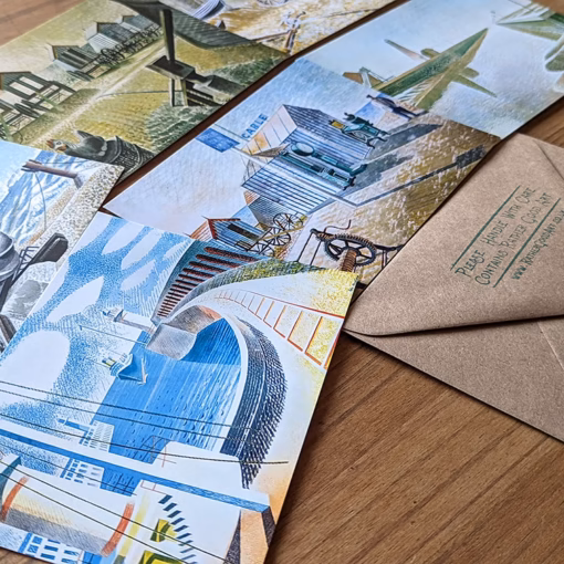 The Eric Ravilious By The Sea Postcard Collection.