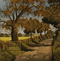 ‘Saturday Lunchtime’, Simon Palmer, watercolour with ink and gouache, 2019.