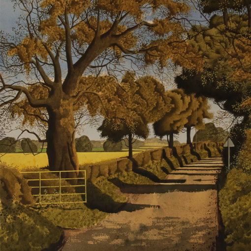 ‘Saturday Lunchtime’, Simon Palmer, watercolour with ink and gouache, 2019.