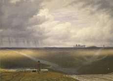 ‘Stonehenge, a Showery Day’ William Turner of Oxford, watercolour, 1840s.