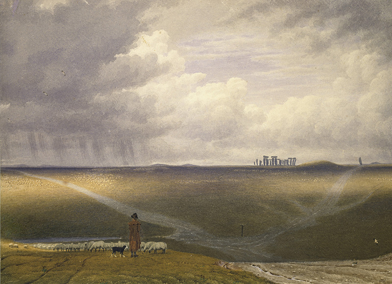 William Turner 'Stonehenge, a Showery Day' Greetings Card. Rather