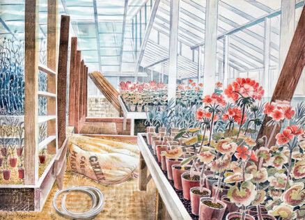 ‘Geraniums and Carnations', Eric Ravilious, watercolour, 1938.