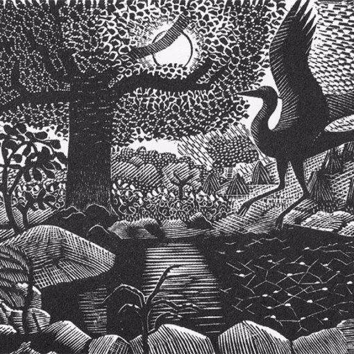 'A Rust-Coloured Feruginous Light', Eric Ravilious,wood engraving, 1938.