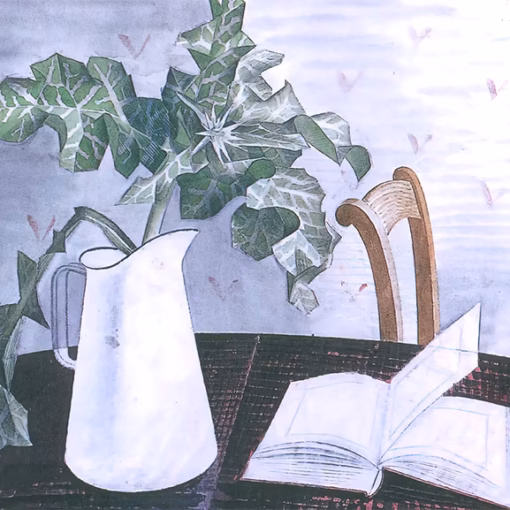 ‘Still Life with Acanthus Leaves’, Eric Ravilious, watercolour, 1938.