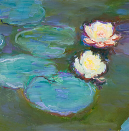 ‘Nympheas’ (detail), Claude Monet, oil on canvas, 1897-1898.