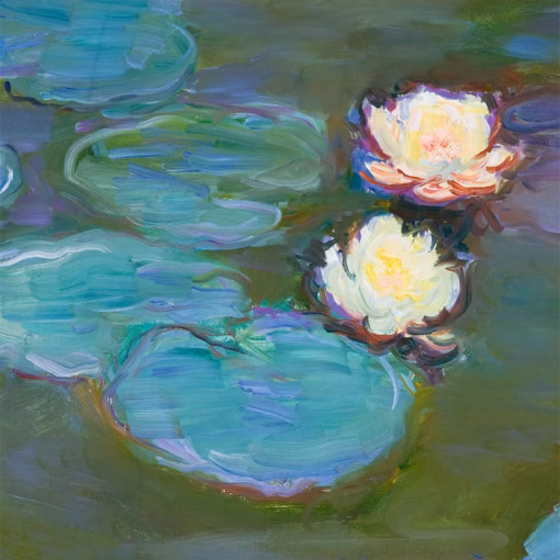 ‘Nympheas’ (detail), Claude Monet, oil on canvas, 1897-1898.
