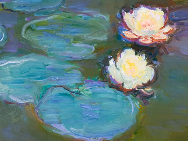 ‘Nympheas’ (detail), Claude Monet, oil on canvas, 1897-1898.