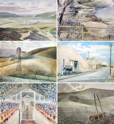 Eric Ravilious in Sussex Postcard Panel