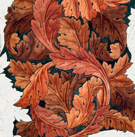 ‘Acanthus’, William Morris, ink and pencil on paper, 1875.