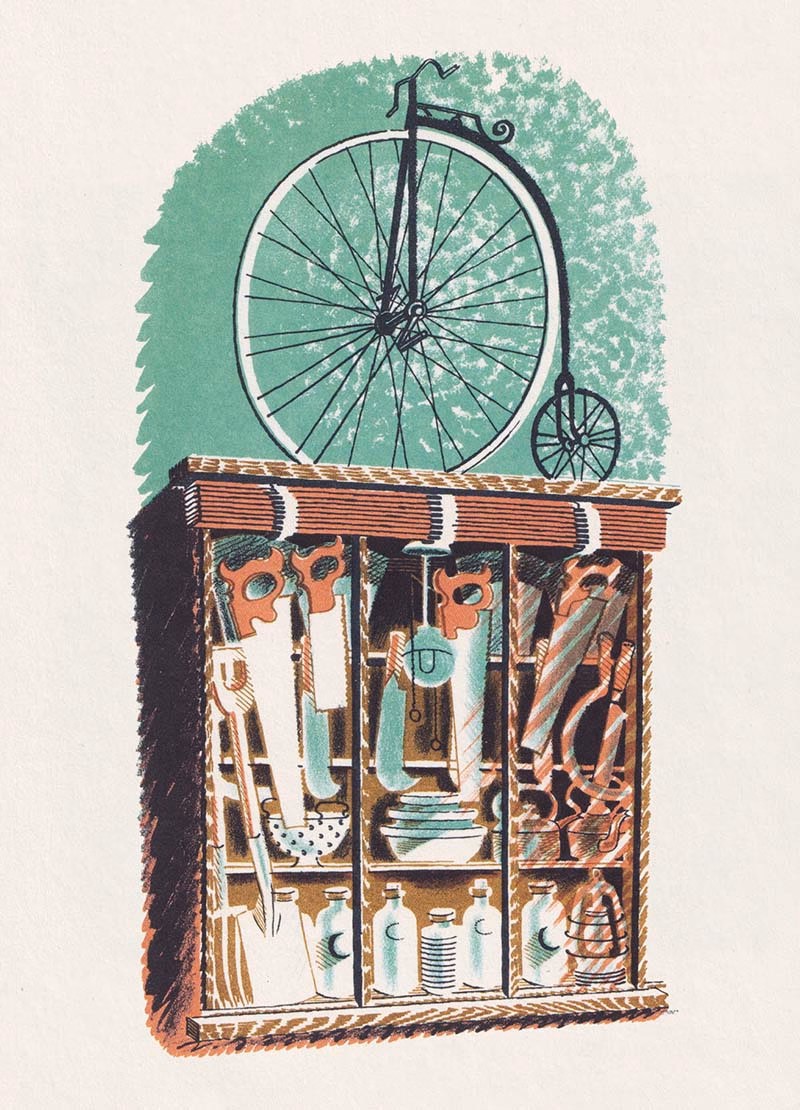 ‘Hardware’, Eric Ravilious, colour lithograph, 1938.