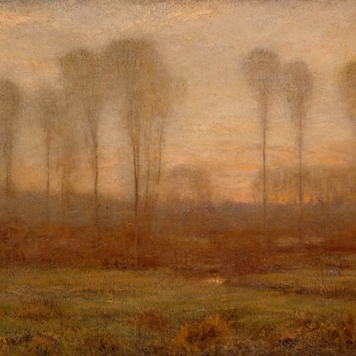 'Before Sunrise: June' Dwight W. Tryon, oil on canvas, 1905.